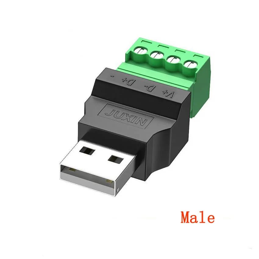 Connecteur USB Type A, Prise USB, Adaptateur USB 2.0, Connecteur Jack Type-A 4 Broches Mâle/Femelle,