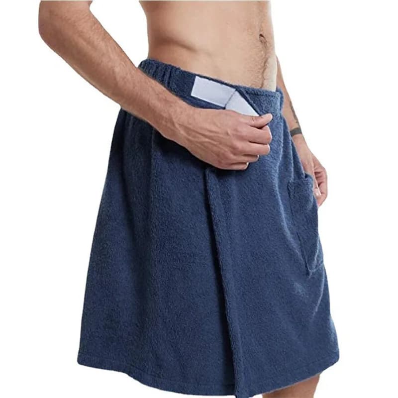 Shorts pour hommes 2025 – Serviette de bain portable, peignoir de douche, serviette de bain avec poc