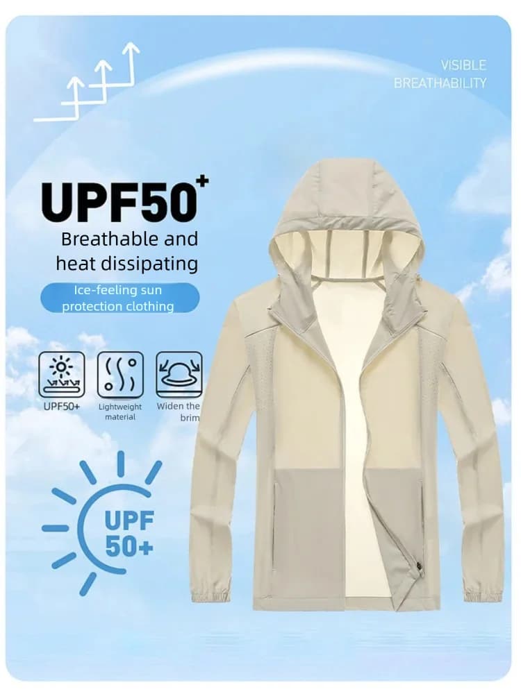 Vêtements de protection solaire unisexes pour l'été, protection UV, manteaux pour hommes et femmes, 