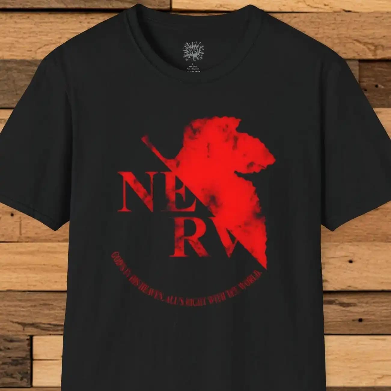 T-shirt imprimé Neon Genesis Evangelion Anime NERV pour hommes et femmes, T-shirt de sport pour homm