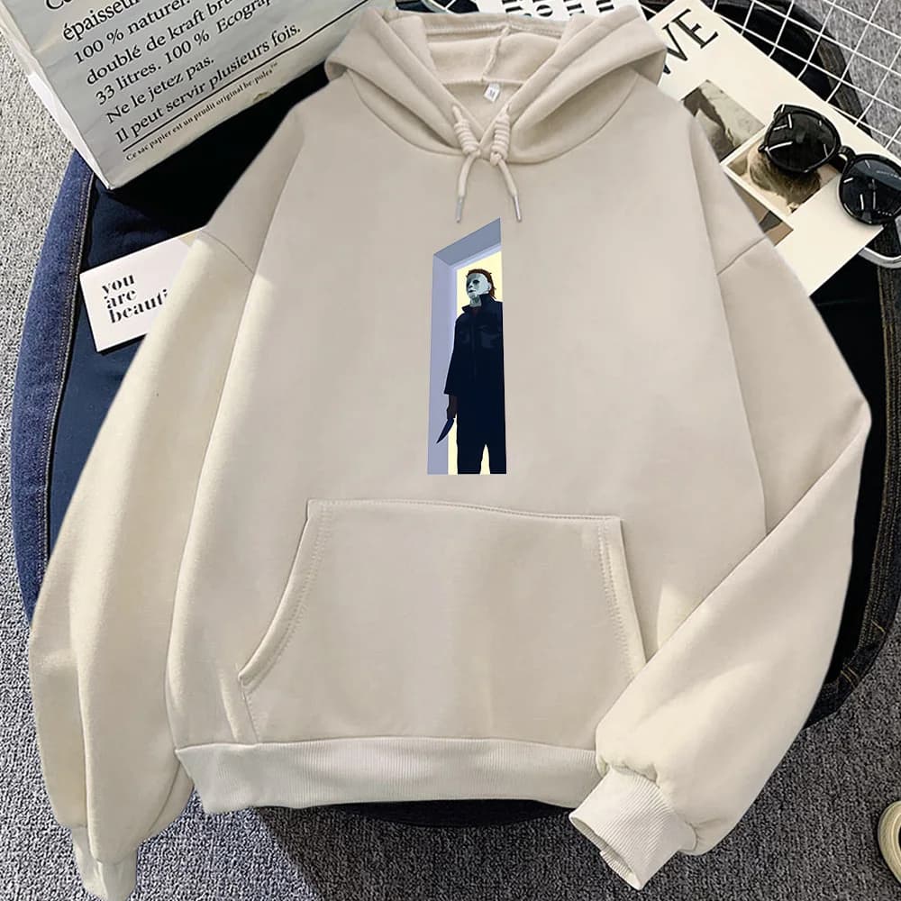 Sweat à capuche de film d'horreur classique, sweat-shirt surdimensionné, doux, décontracté, Michael 