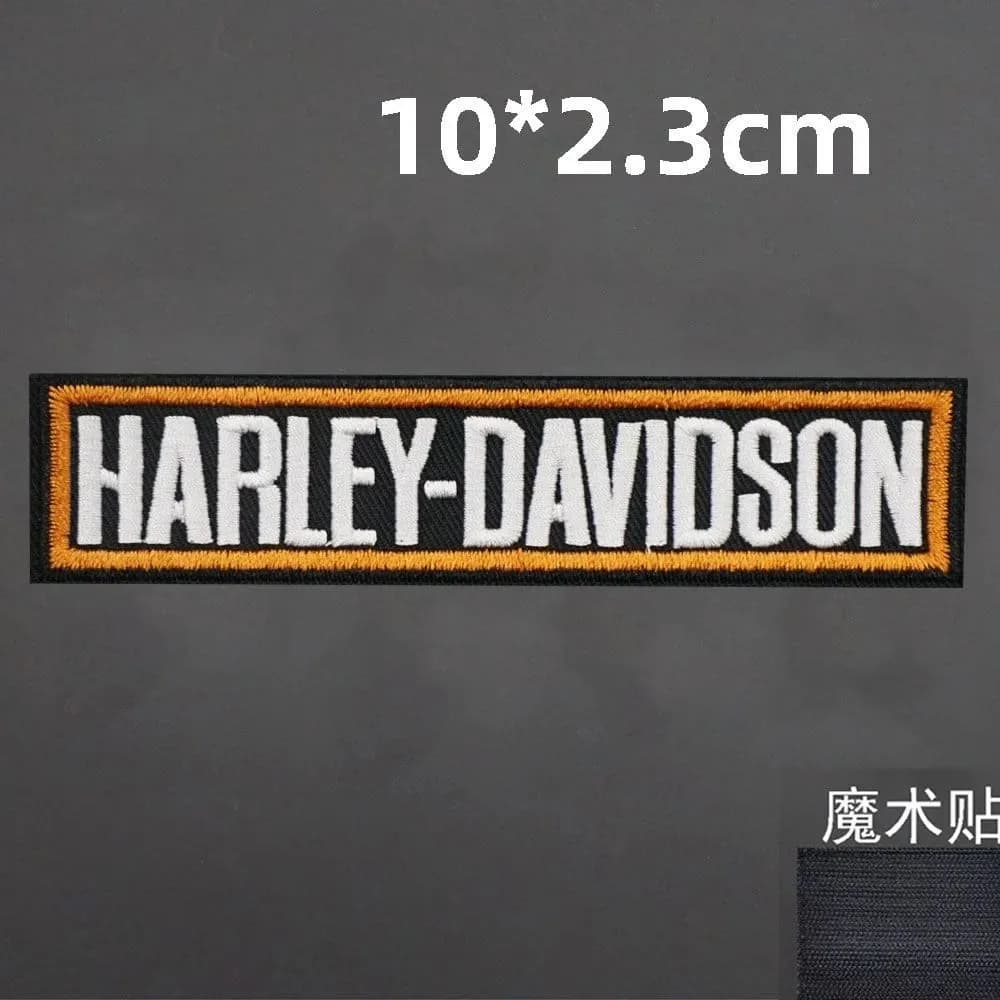 Patch en tissu brodé avec LOGO de moto Harley Davidson, Patch autocollant en cuir pour gilet de moto