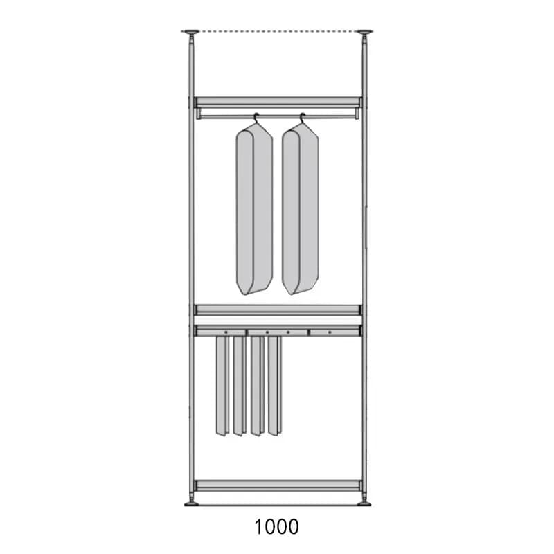 Armoire murale personnalisée pour chambre à coucher, bricolage, vestiaire ouvert en métal, armoire d