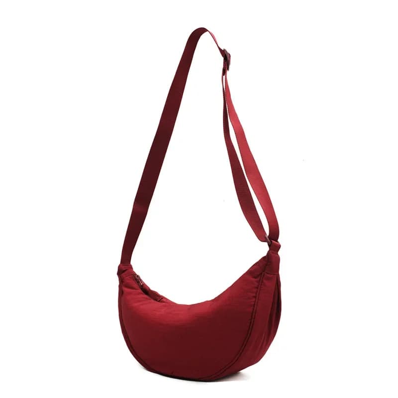 Sac à bandoulière Hobos en Nylon décontracté pour femmes, sac à bandoulière demi-lune, sacs de poitr