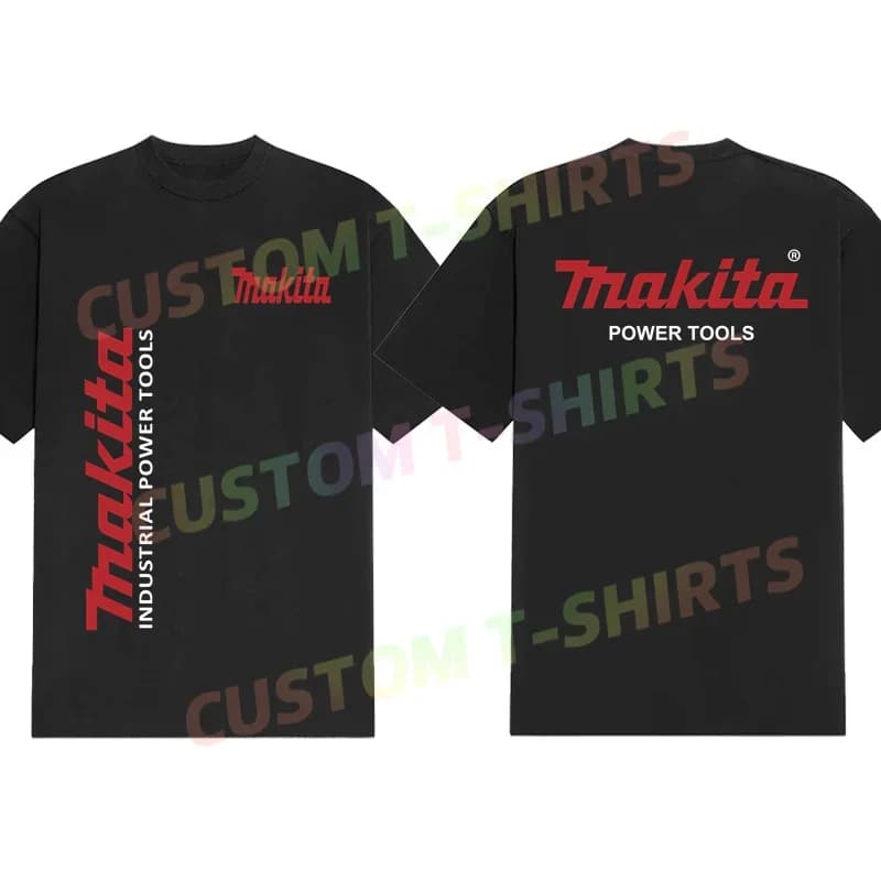 T-shirt homme décontracté avec logo Makitas, t-shirt graphique, hauts de sport d'été, manches courte