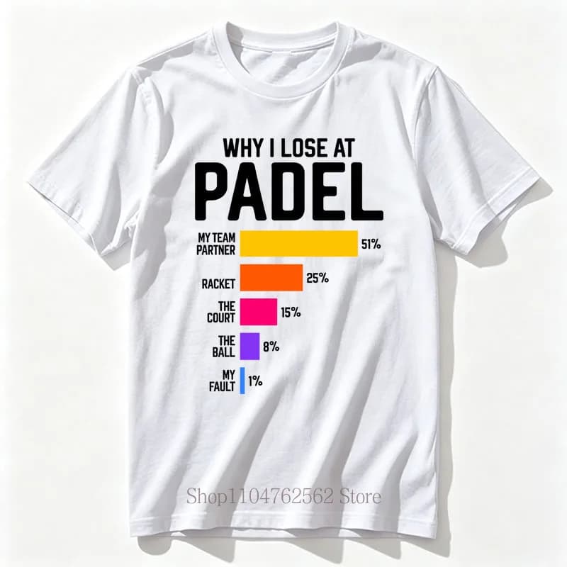 T-shirts imprimés Padel pour hommes, mode décontractée d'été, style urbain, hauts confortables, col 