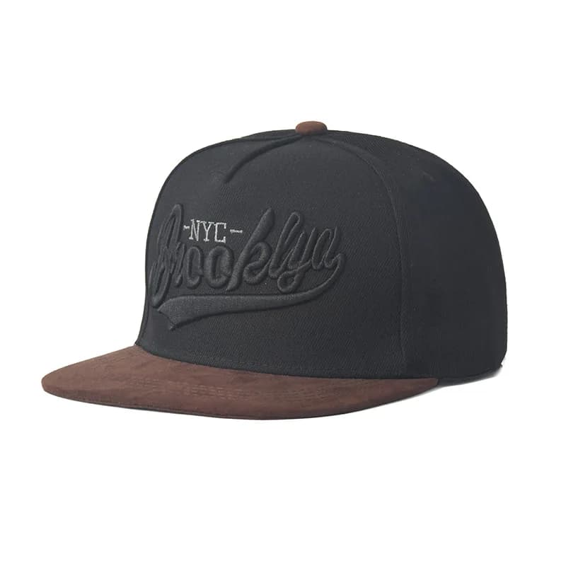 Casquette de baseball Brooklyn Flat Bill, style streetwear américain, brodée, unisexe, tendance, pro