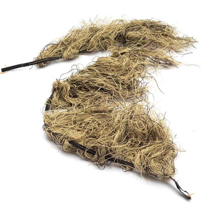Outdooor Jungle désert couleur herbe style chasse enveloppement corde Ghillie costumes trucs couvert