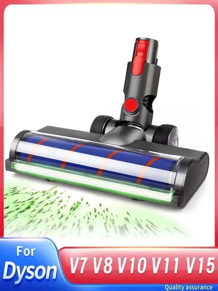 Tête de brosse pour Dyson V7 V8 V10 V11 V15, détection de poussière LED, tête de sol de remplacement