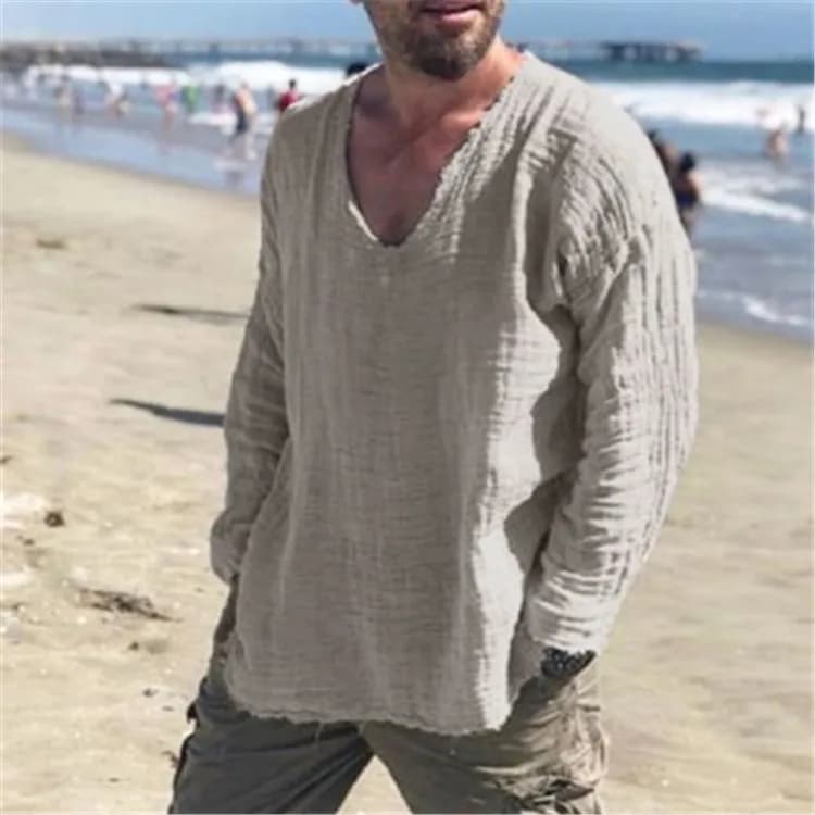 Chemises d'été de Style Viking pour hommes, vêtements de plage, chemises décontractées, faux hauts à