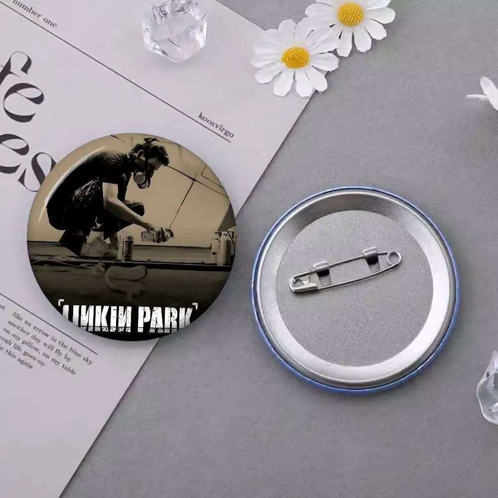 Linkin Park – épingle à bouton souple, icône imprimée brillante, cadeau pour amis, Badge, broche de 