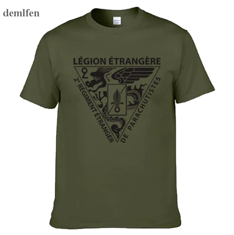 Nouvelle Légion étrangère française Forces spéciales armée de la guerre mondiale T-shirt Homme Camis