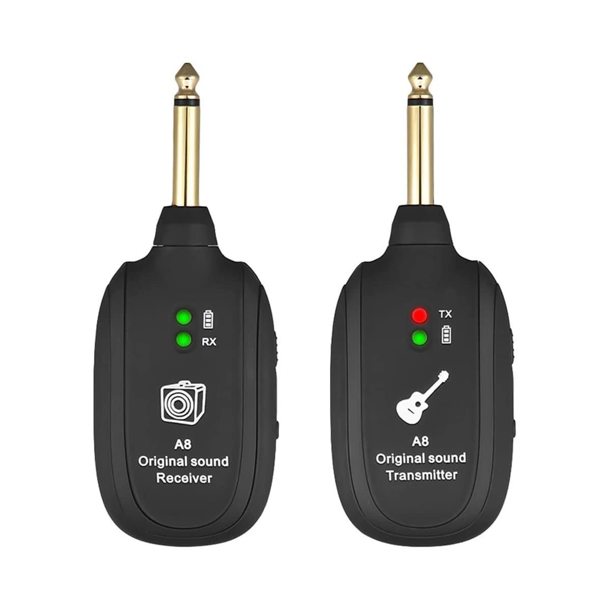 Système de guitare sans fil intégré 4 canaux sans fil guitare émetteur récepteur pour guitare électr