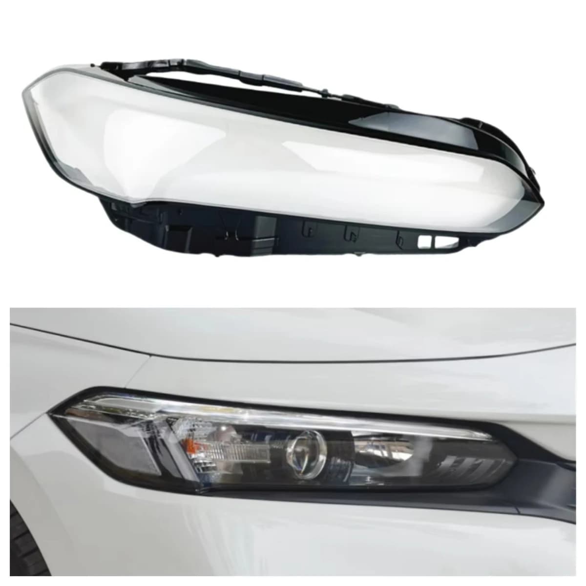 Base d'accessoires de voiture pour Honda Civic 11e génération 2022 2023, coque de lampe frontale, su