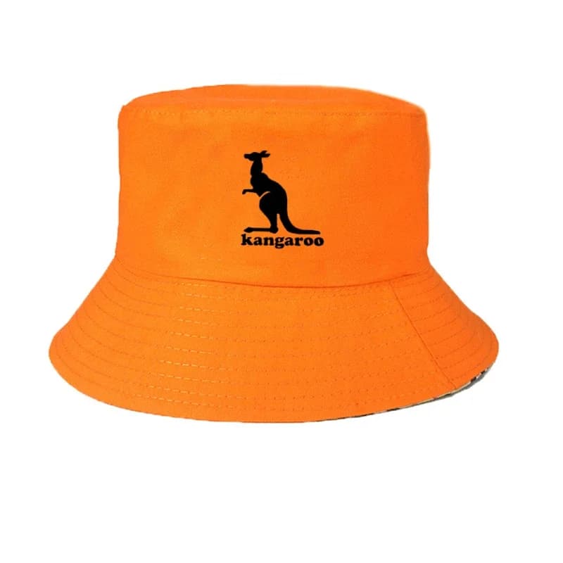 Chapeau kangourou imprimé animal pour hommes et femmes, 100% coton, protection solaire, respirant, l