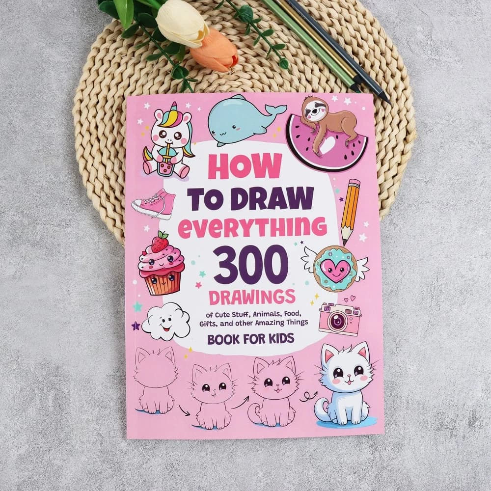 Livre de coloriage - Comment dessiner tout ce qui existe : 300 dessins de choses mignonnes, livres d