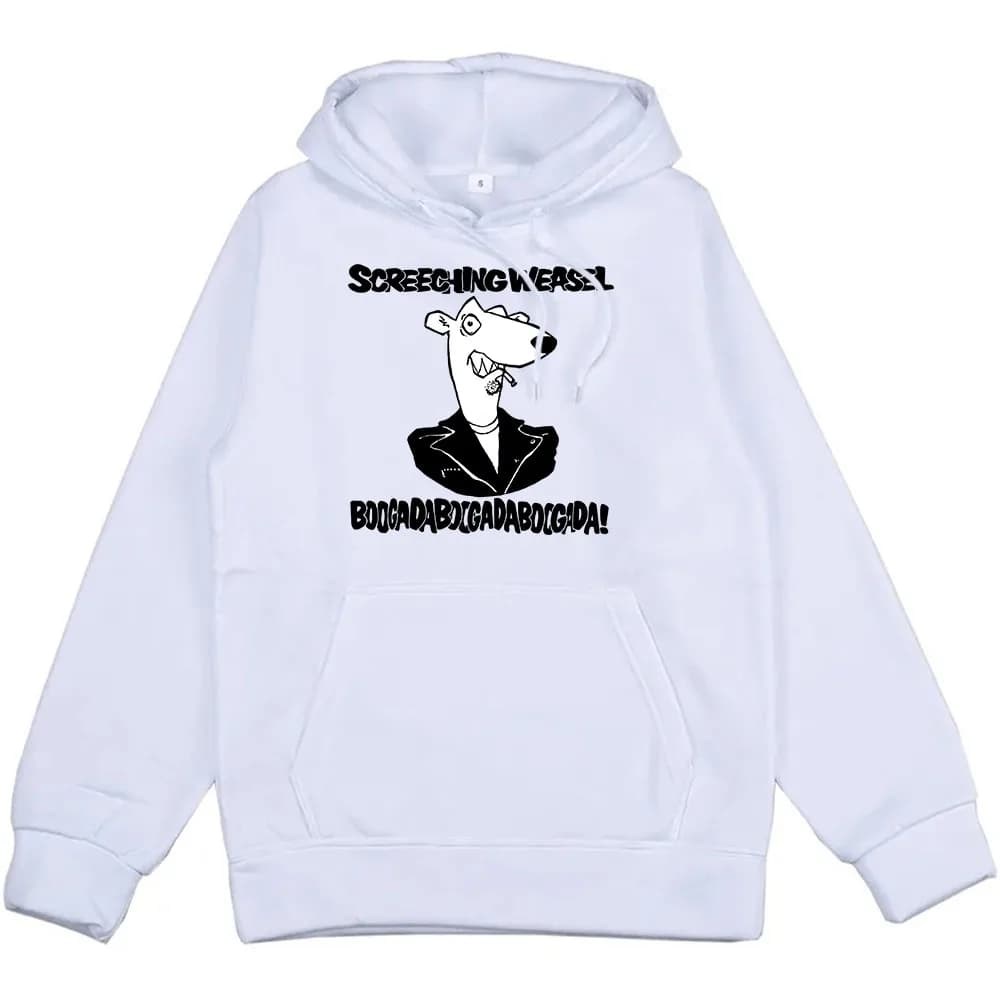 Sweats à capuche unisexes à la mode, bande de belette hurlante, impression graphique de dessin animé