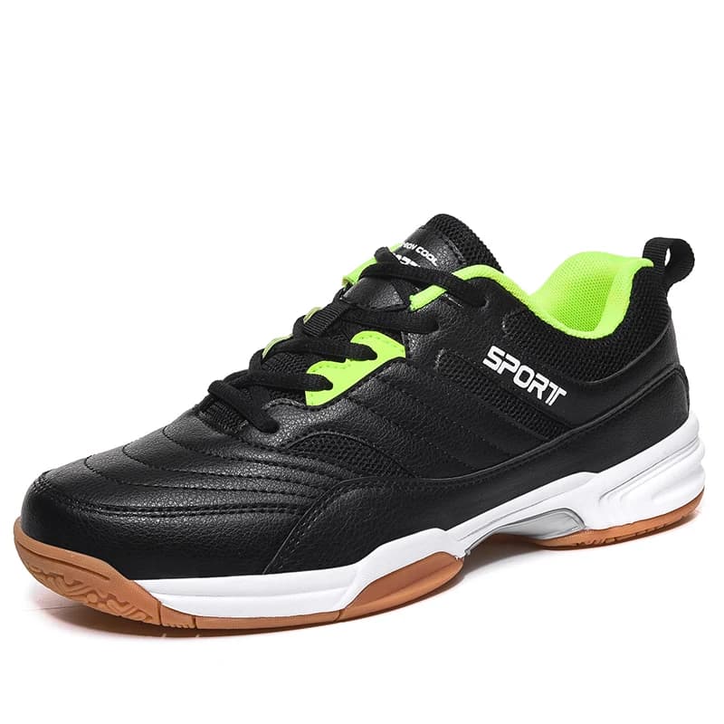 Chaussures de Tennis en cuir pour hommes, baskets professionnelles de Badminton, légères, de volley-