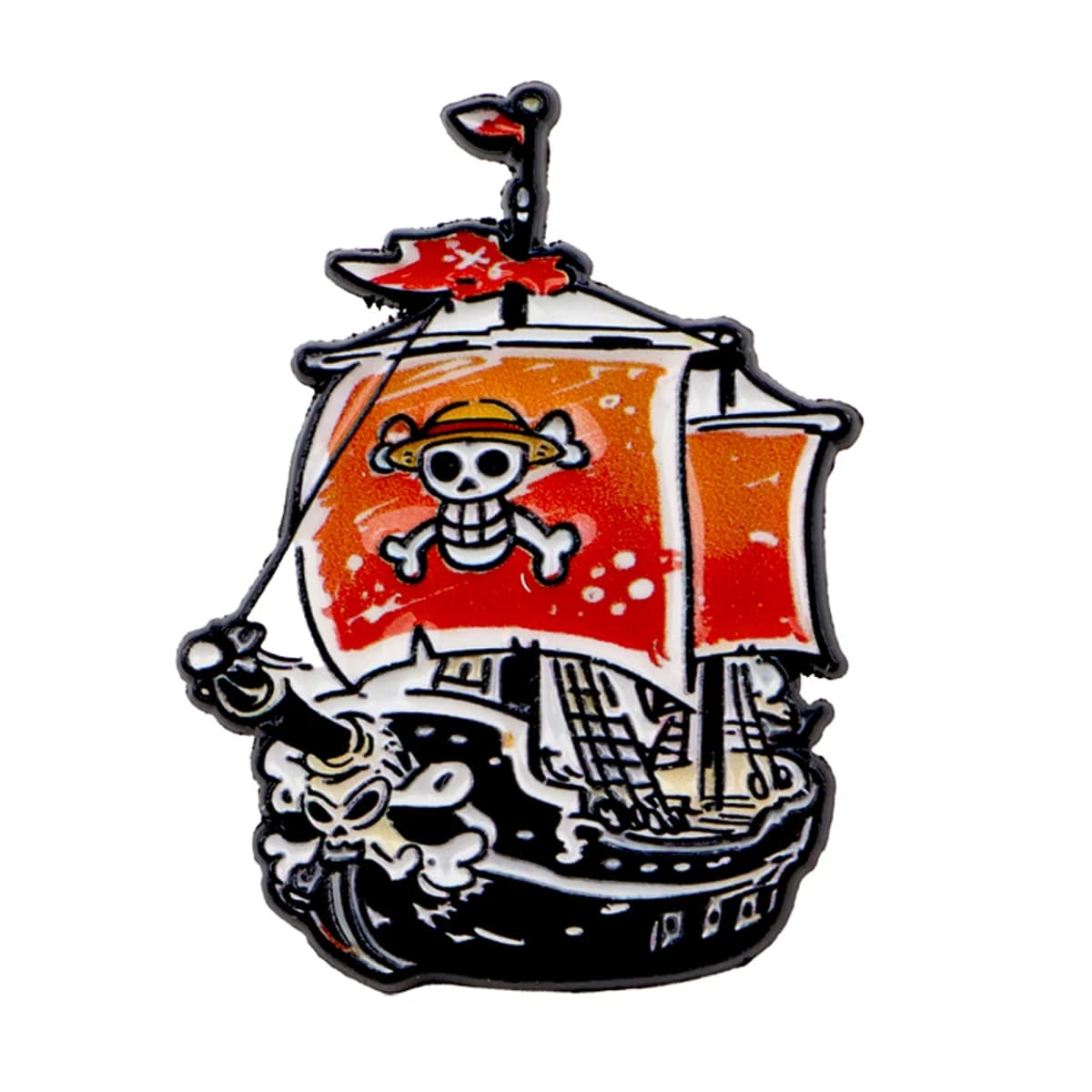 Broche en émail de bateau Pirate, Badges Manga sur sac à dos, broches pour femmes, chapeau, épingles