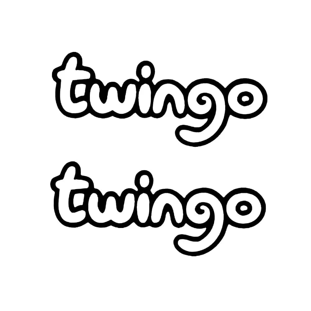 Autocollant pour renault twingo prespaziato auto moto casco autocollants