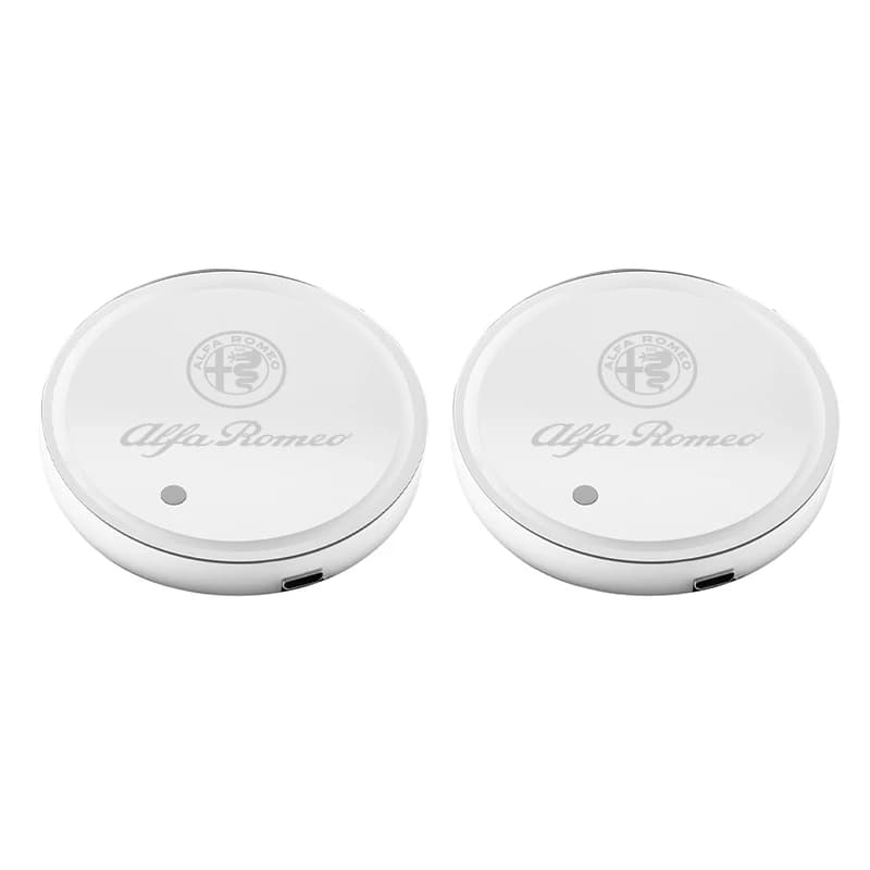 Sous-verre de voiture lumineux LED coloré, tapis de tasse à eau, capuchon de moyeu pour Alfa Romeo 1