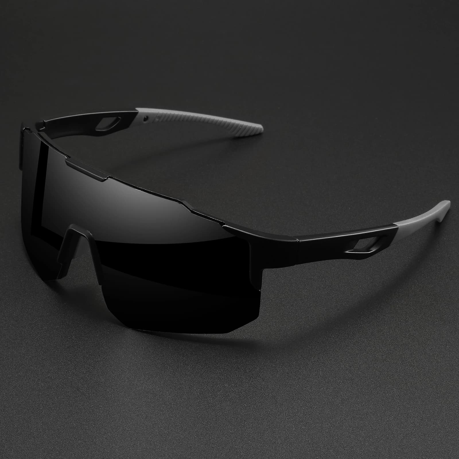 Lunettes de soleil de sport colorées surdimensionnées – Conception enveloppante, confort unisexe UV4