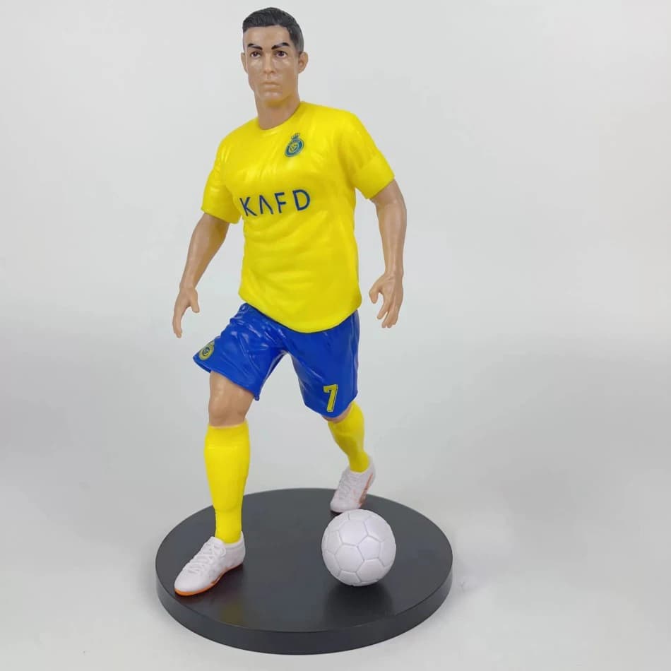 Figurines de dessin animé Star de Football, accessoires de voiture, cadeaux pour Fans de Football, 1