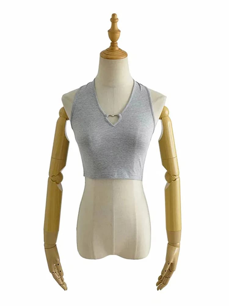 Débardeur doux Femme t-shirt Vintage Cami haut femmes vêtements licou t-shirts mode coréenne vêtemen