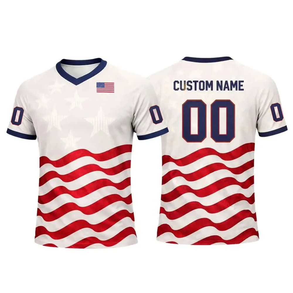 T-shirt de football américain personnalisable avec nom et numéro, design graphique tendance, unisexe