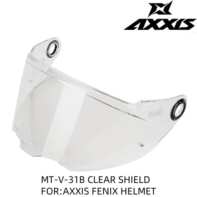 Visière de remplacement Axxis Fenix Helmet Shield, MT-V-31B, accessoires Axxis originaux, installati