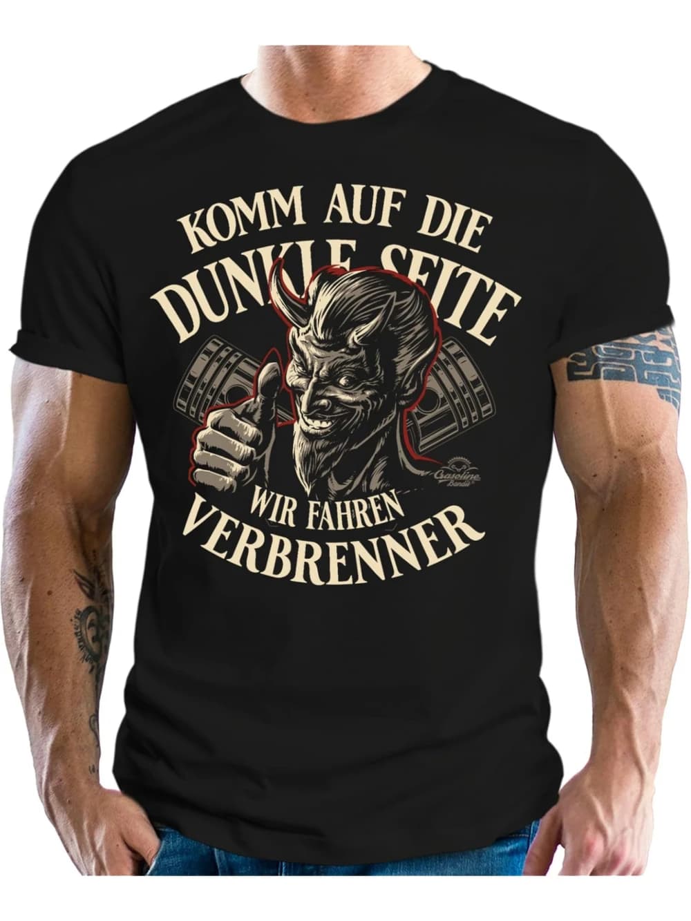 T-shirt pour homme passionné de voitures, avec le slogan « Join Dark Forces We Drive Internal Combus