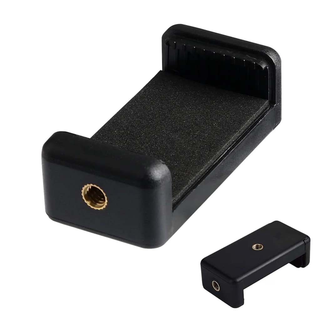 Trépied support téléphone Clip 1/4 pouces vis trou support pour trépied téléphone intelligent Mobile