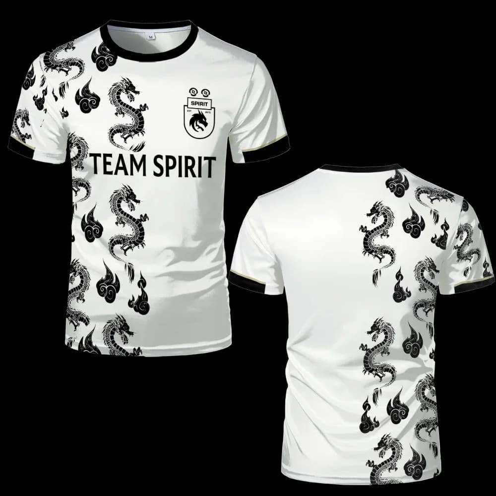 Nouveaux maillots Team Spirit, t-shirts de mode, uniformes de joueur d'e-sport, t-shirts de compétit