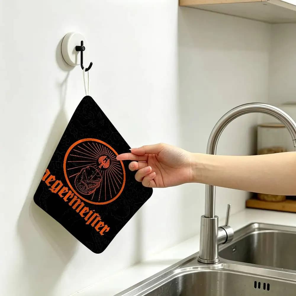 Serviette de cuisine suspendue Jagermeisters, en coton polyester, résistante à l'usure, pour essuyer