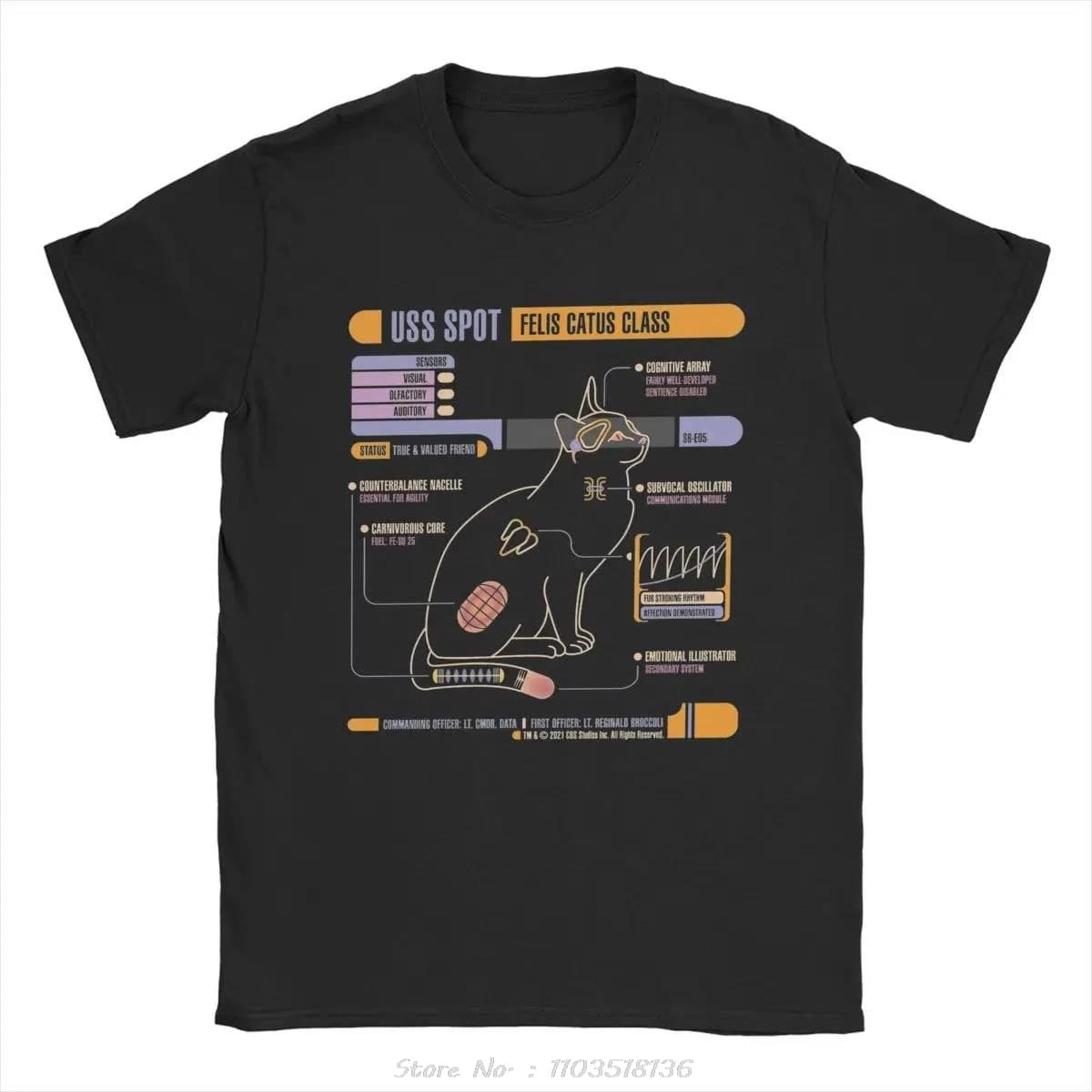 Mode graphique USS Spot étoiles Treks t-shirts pur couverture en coton nouveauté à manches courtes c