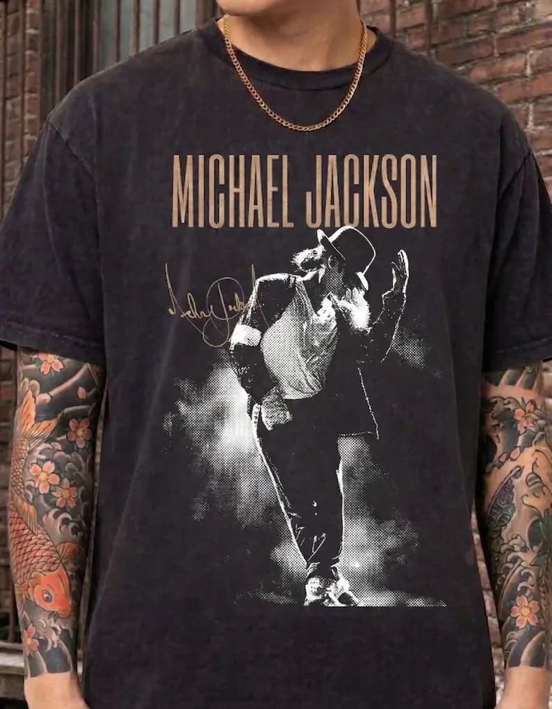 T-shirt Michael Jackson – Collection été 2026 – Unisexe – 100 % coton – Coupe ample décontractée Y2K