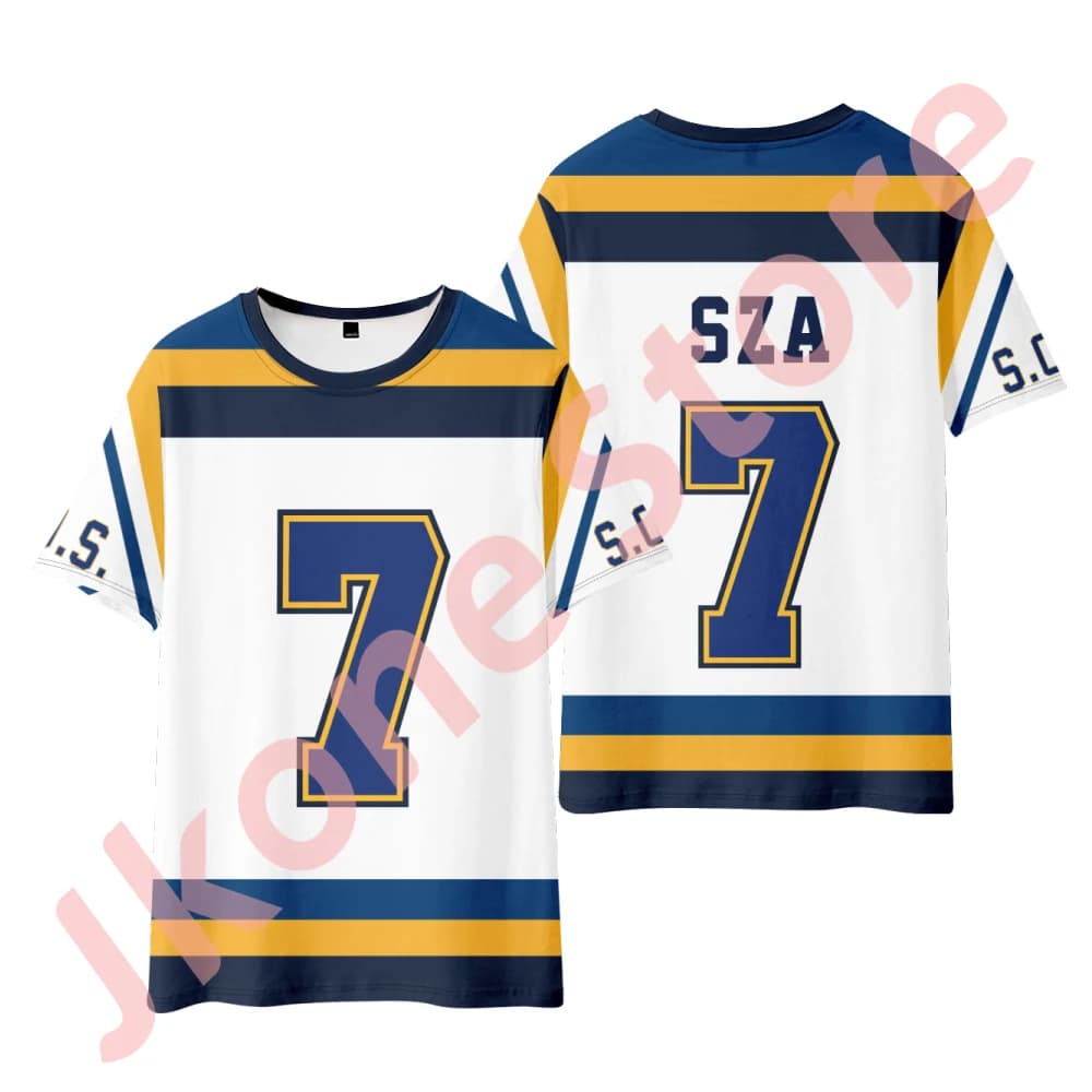 SZA SOS Jersey T-shirts amérique du nord Tour Merch t-shirt Cosplay femmes hommes mode décontracté S