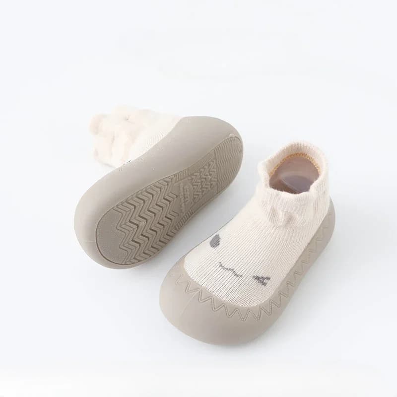 Bébé chaussettes chaussures infantile mignon dessin animé enfants garçon chaussures semelle en caout