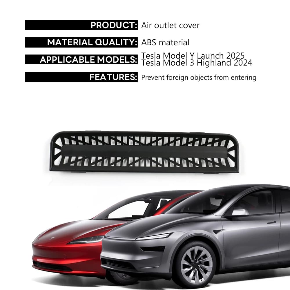 TESY Pour la nouvelle Tesla Model YL Y Juniper Launch Model 3 Highland, cache-sortie d'air arrière, 