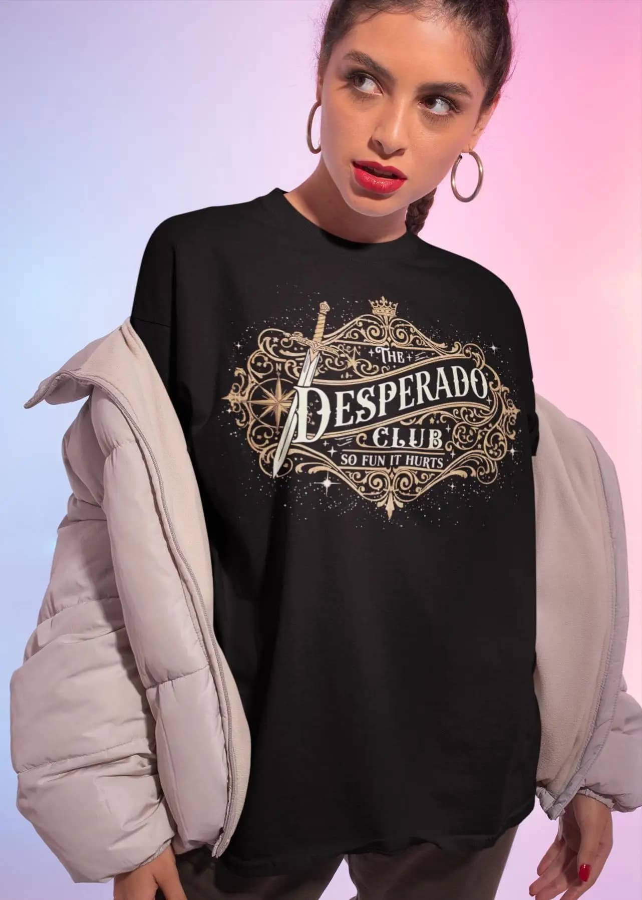 Chemise Desperado Club - T-shirt Dungeon Crawler Carl, Princesse Donut et Mongo, Fantasy Bookish