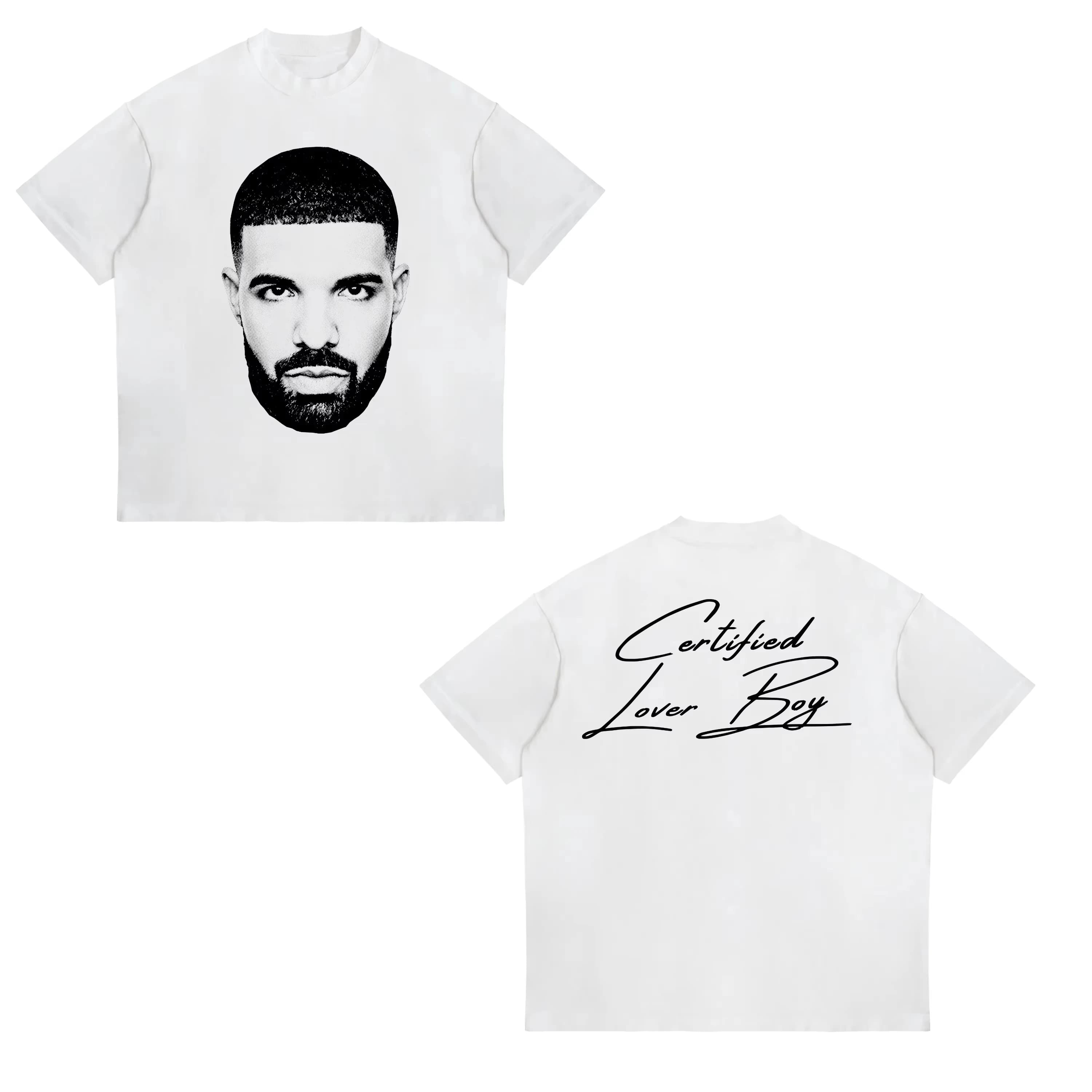 T-shirt unisexe vintage à imprimé du rappeur Drizzy Drake, en coton décontracté, à manches courtes e