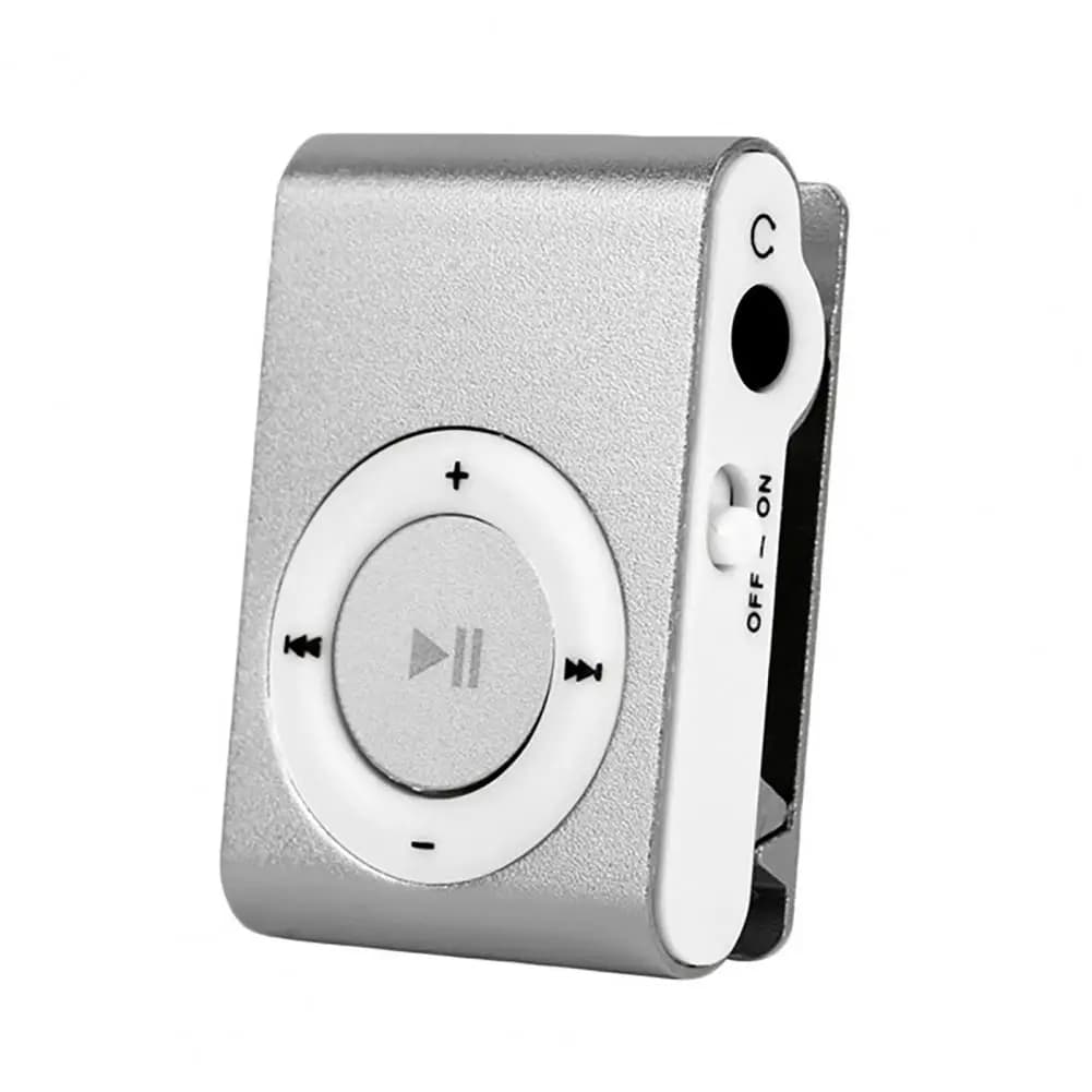 Mini lecteur de musique audio MP3, avec clip métallique, longue durée de veille, pratique, USB