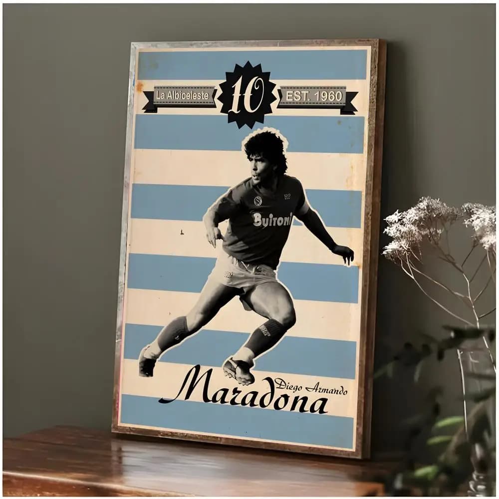 Affiche de la légende du football D-Diego Maradona, art mural moderne, impression pour chambre à cou