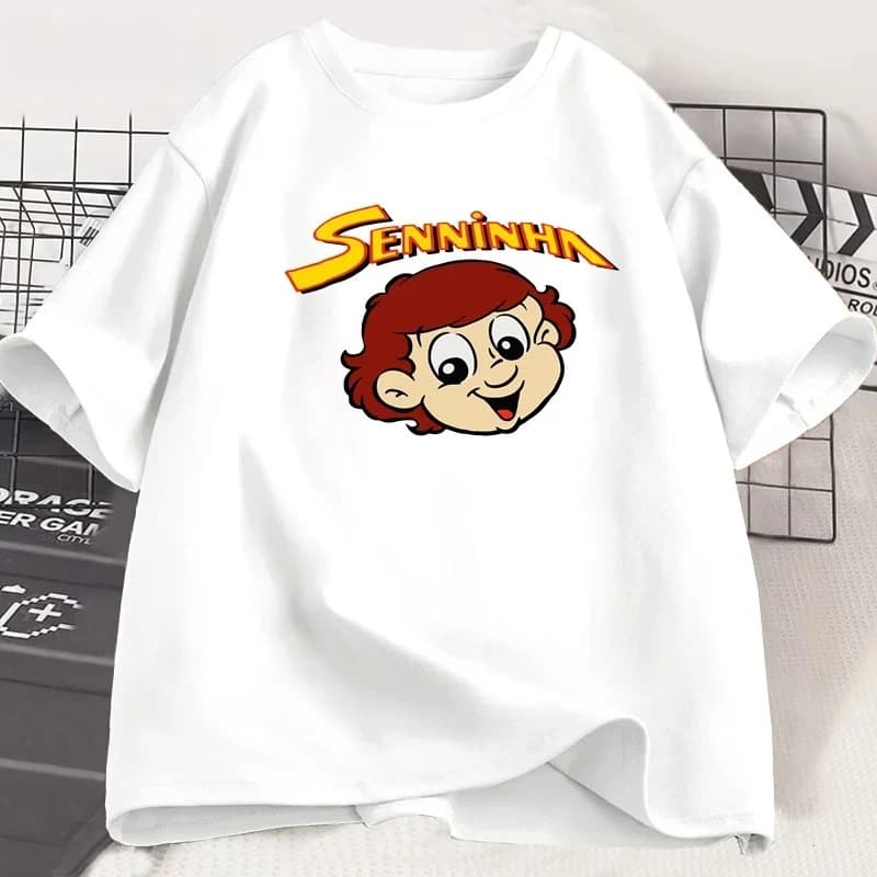 T-shirt vintage rare des années 90 Ayrton Senna Senninha Deadstock, T-shirt Ayrton Senna Foundation,