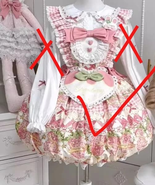 Robes Lolita rose fraise JSK, nouvelle collection printemps-été, ensemble chemise à manches longues