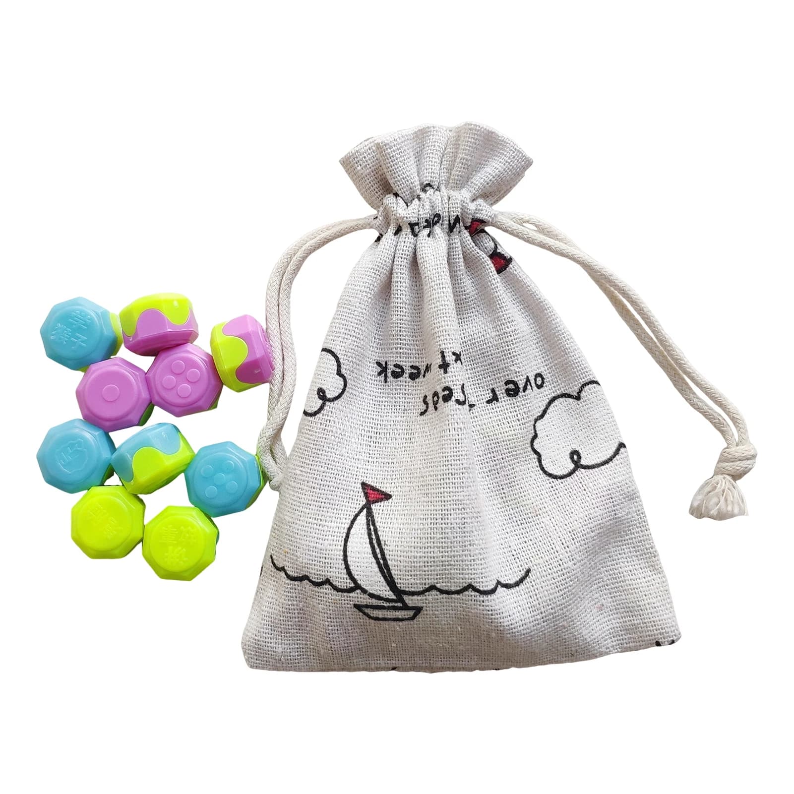 Gonggi Coréen Jouet de Pierres à Lancer de Charbon, Jeu Traditionnel Coréen Amusant, Entraînement à 