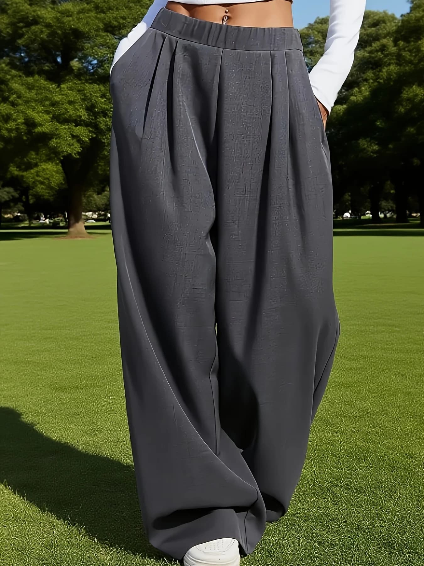 Style décontracté, élégance pour les trajets quotidiens, vêtements d'été pour femmes, pantalon ample