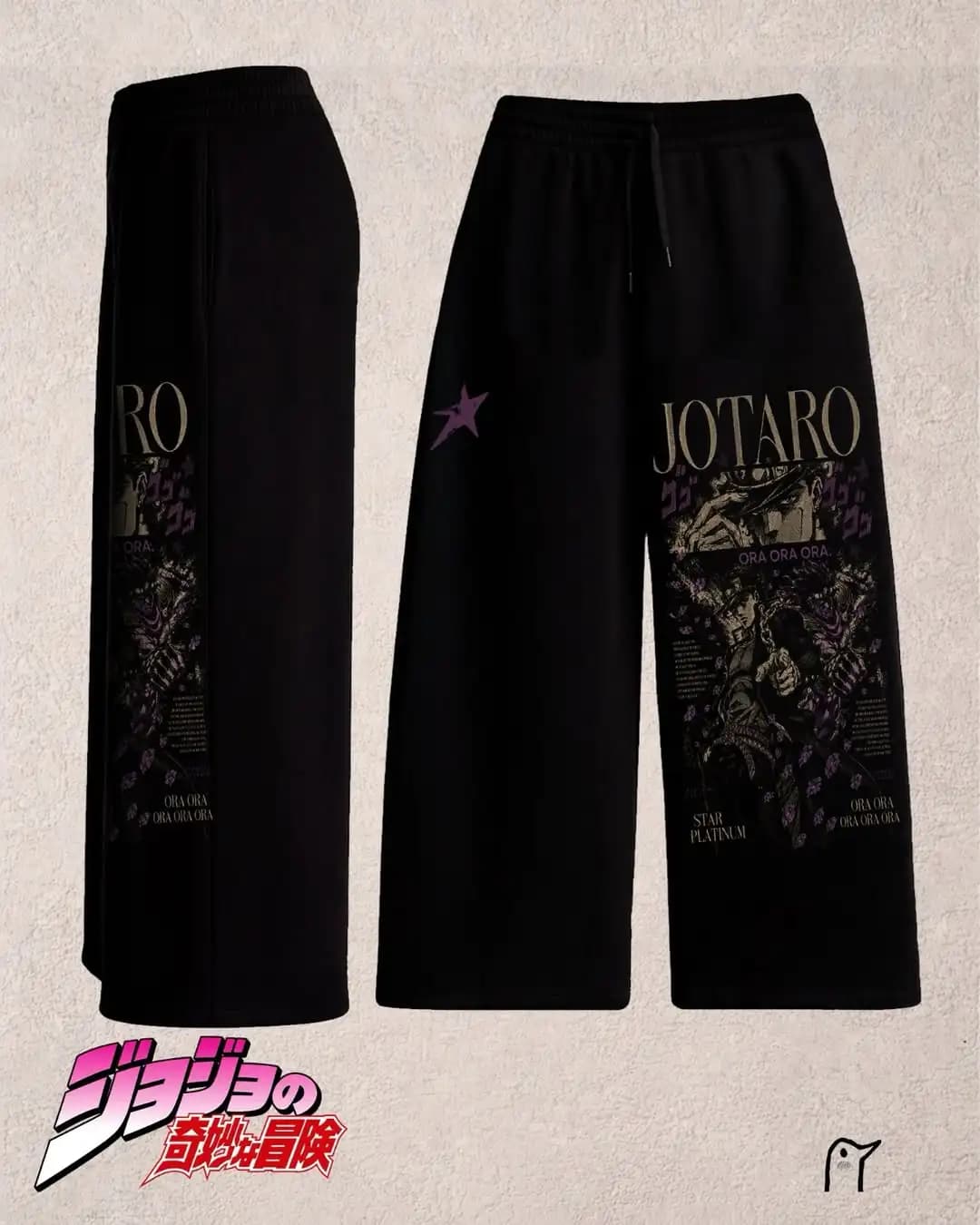 Pantalon Jojo Bizarre Adventure Y2k, pantalon baggy pour hommes, taille élastique, streetwear, hip h