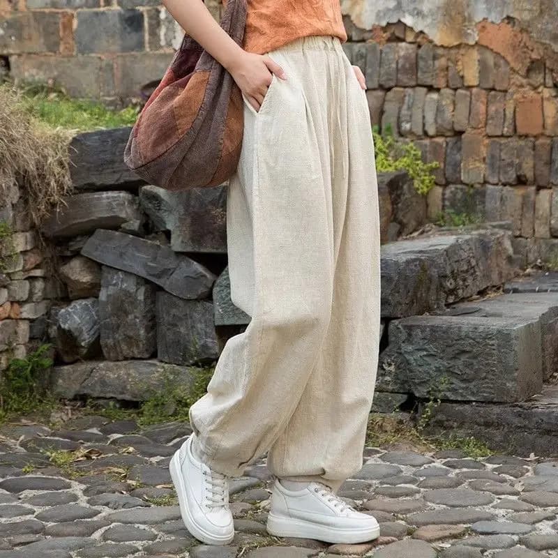 Vêtements décontractés pour femmes grandes tailles, vêtements en coton et lin pour femmes, vêtements