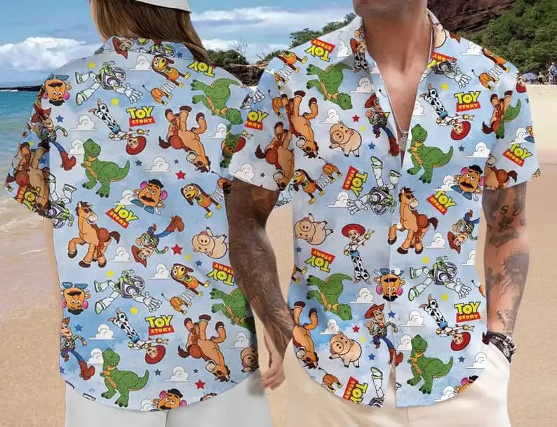 Votre chemise exclusive, une chemise décontractée pour homme pour l'été, sur le thème de Toy Story 5